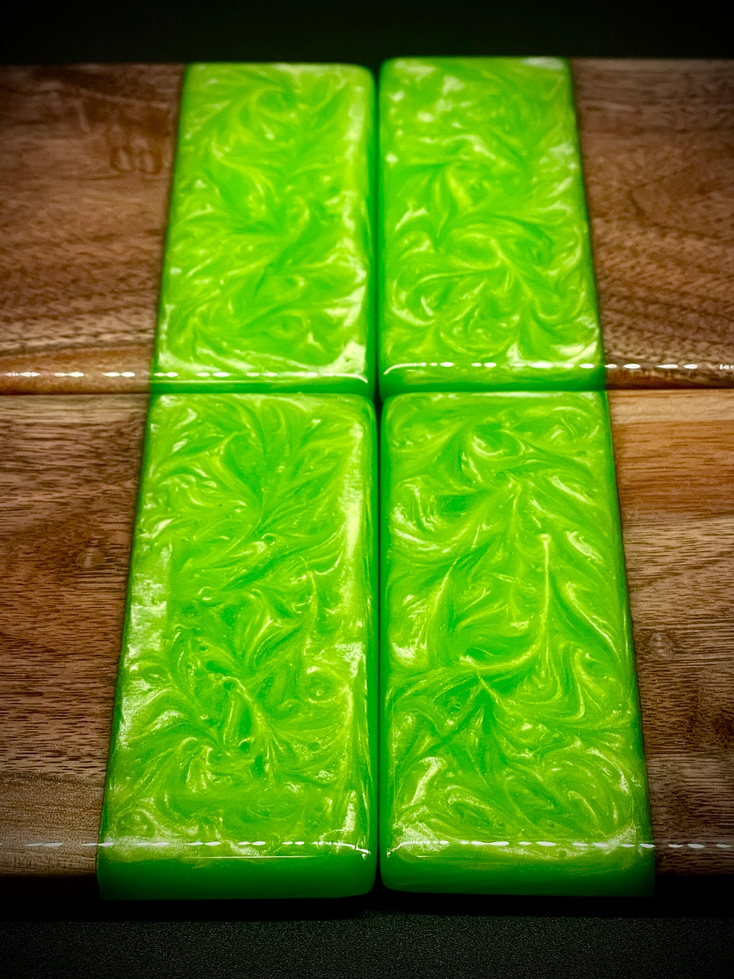 Green Apple X Walnut Coasters